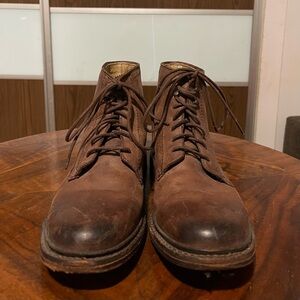 Men’s Frye Brown Leather Lace Boots size 8